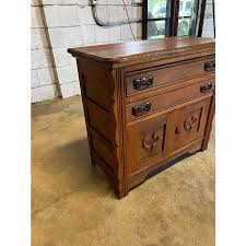 Early 20th Century Antique Eastlake Victorian Style Oak Pine ...