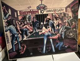 Awesome Vintage Easy Riders 10th Anniversary Wall Hanger 20” Long 16”tall | eBay