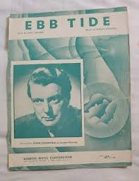 EBB TIDE Sheet Music Instrumental Song Vintage 1953 Guitar ...