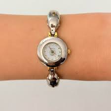 Geneva plastic funky bangle bracelet watch -Brand:... | Depop