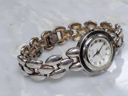 Women's Ecclissi Sterling Silver Wristwatch ~ 7-1/2" ~ 56.5g ...