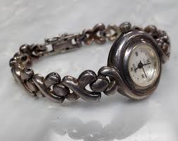 Vintage Bocco Sterling Silver Women's Quartz Wristwatch ...