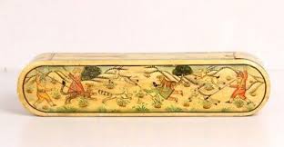Handicrafted Pen/ Pencil Box Miniatur Hunting Painting Work ...