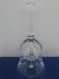 Crystal Bell 6 Section Top Beaded Handle 6 Thumbprint Sides ...