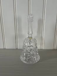 Elegant Clear glass Lead Crystal Bell with Heart Design ...