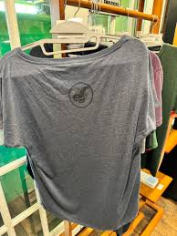 Ladies Navy T-Shirt – Monhegan Coffee Roasters