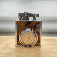 Gisa Lighter Time Lite With Watch Swiss Made Petrol Lighter ...