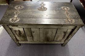 Antique Gothic Solid Oak Highly Carved Chest/Trunk. Madonna ...