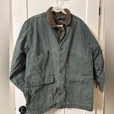 Eddie Bauer Vibtage Chore jacket w/ removable down vest ...