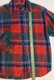 Vintage Plaid Eddie Bauer Button Up Shirt L/S Red Green Blue ...