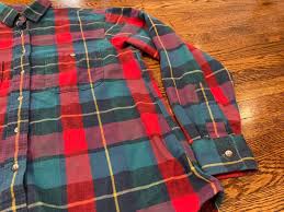 Eddie Bauer Shirt Women Sz 10 Plaid Flannel 80s 90s USA Made ...
