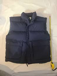 VTG Eddie Bauer Vest Mens Large Puffer Premium Quality Goose Down Blue USA Clean | eBay