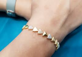 Sparkling 22K Gold Bracelet Women Wedding Wear Statement ...