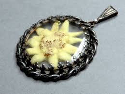 Edelweiss. Antique Pendant. Large Medal. | eBay