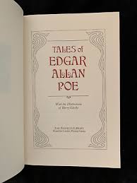Tales of Edgar Allan Poe from Franklin Library (1979) Rare ...