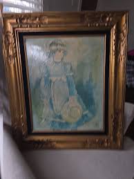 M.STORM Original Little Girl Mid Century Impressionist ...