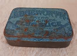 Vintage Edgeworth Flug Slice Tobacco Tin Container w/Hinged ...
