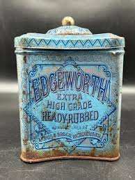 Edgeworth Tobacco Tin - Hinged - Ready-Rubbed - Large Tin - Larus & Bro. | eBay