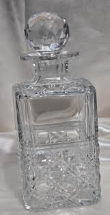 Vintage 1956 Old Taylor Bourbon Decanter – “Snow Winter” Clear Glass Whiskey Bottle with Stopper – Collectible Barware — Unburied Cherries, LLC.