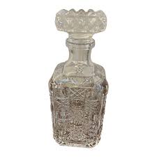 Antique Edwardian Quality Cut Glass Decanter For Sale at 1stDibs