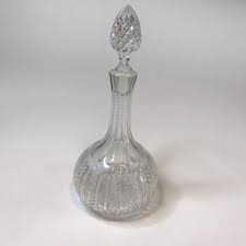 VINTAGE Cut Crystal Decanter Genie Bottle Liquor Spirits ...