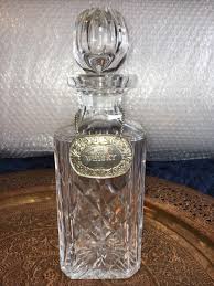 Royal Brierley Crystal Square Whiskey Decanter - 10-3/4 ...