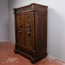 Carved Secretaire with Drawers for sale at Pamono