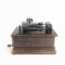 Sold at Auction: Edison Standard Phonograph w/Horn/Crane/6 Records
