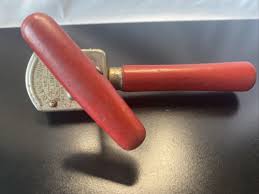 VTG Edlund Jr Hand Can Opener Kitchen Utensil No. 5 Red Wood ...