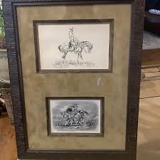 Signed William Bill Loechel Listed Maryland Artist Watercolor Horses Cowboys (2) | eBay