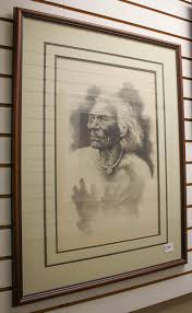Lot - JAIME REYES GRAPHITE ON PAPER, PORTRAIT OF NATIVE ...