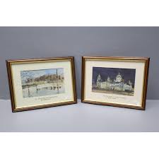 Two Small Framed and Glazed Prints by Frank Green, Liverpool Artist. Includes The Edith May, Canning