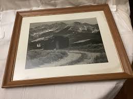 1930's Black and White Photograph of a Cabin in Colorado ...