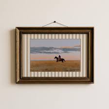 Vintage Cowboy Painting Print: Western Nursery Decor ...