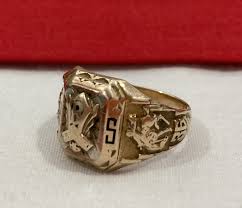 1936 BHS High School Class Ring 10k Yellow Gold USI ...