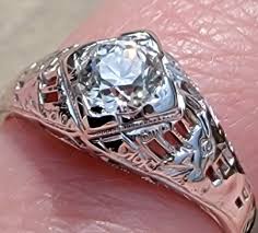 SALE! Edwardian Antique Diamond Engagement Ring. Beautiful ...