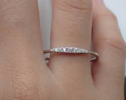 Diamond and Pink Sapphire Ring, September Birthstone Ring, Anniversary Ring, Pink Sapphire Tapered Band Gift for Her - Etsy