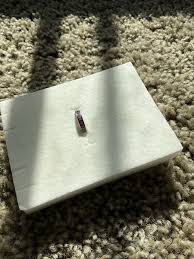 Tummy Toys belly ring white gold pink sapphire 10 mm | eBay Australia