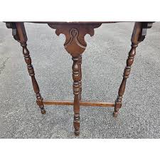 Early 20th Century Antique Edwardian Style Walnut Side Table | Chairish