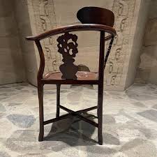 1950s Chinese Corner Chair Rosewood Mother-Of-Pearl Inlay | Chairish
