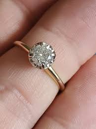 85 CT ROUND BRILLIANT CUT DIAMOND SOLITAIRE ENGAGEMENT RING ...