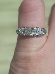 An Antique Edwardian 18ct Gold Diamond Ring - Etsy