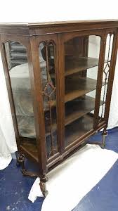 Antique Glass Door Display Cabinet | "Mini" Estate Sale | K-BID