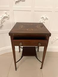 Antique Edwardian Side Table in Mahogany, 1900 | Chairish