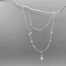 Rose Quartz Necklace | Harmony Necklace Gift | Handmade in ...