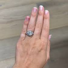 Single Stone Platinum Iris Ring