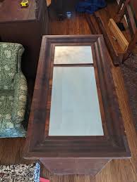 Early American Primitive Antique Mirror With Horizontal Wood ...