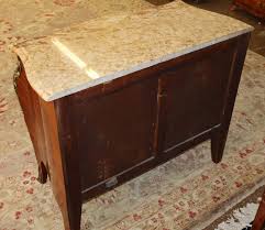 Italian Kingwood Marble Top Bronze Mounted Dresser Commode Chest of Drawers For Sale at 1stDibs