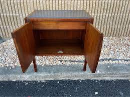 Mid Century Walnut Side Cabinet or Nightstand, 1960s | Chairish