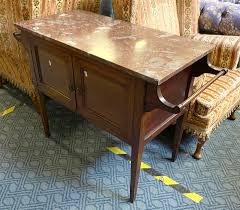 EDWARDIAN MARBLE TOP WASH STAND - Southgate Auction Rooms